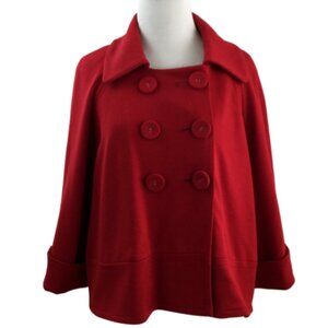 Sandro Sportswear Doubled Breasted Cuffed Red Blazer Jacket xl